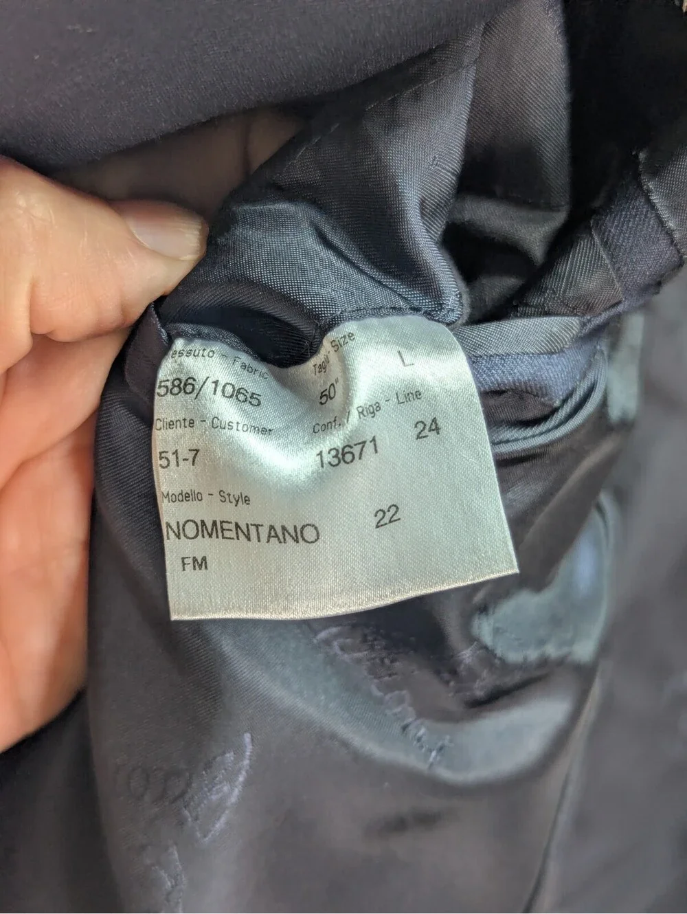 Brioni Nomentano Navy Blue Wool Blazer Sport Coat Mens US 50L Italy READ